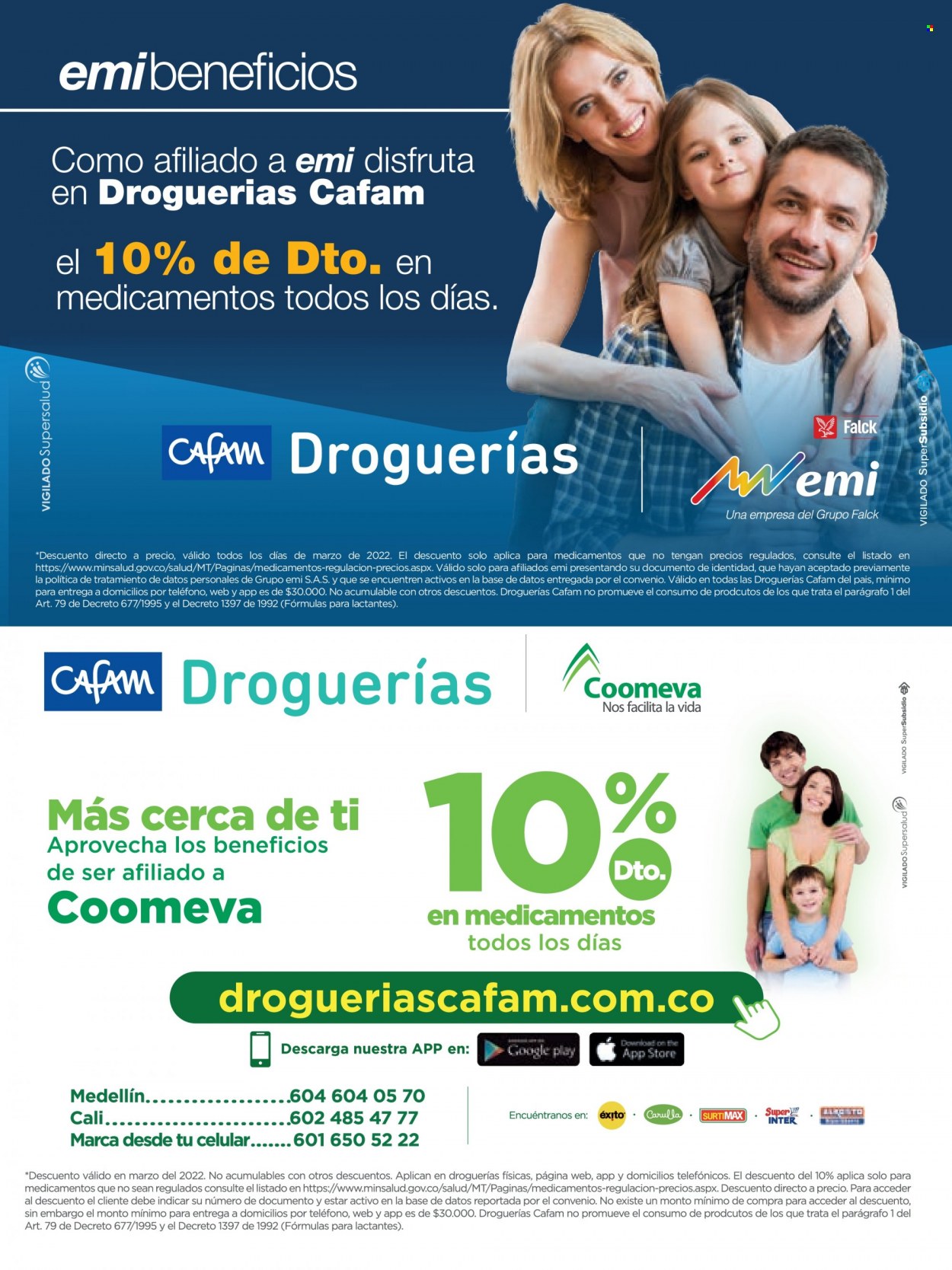 Catálogo Droguerías Cafam - 05.01.2022 - 05.31.2022.