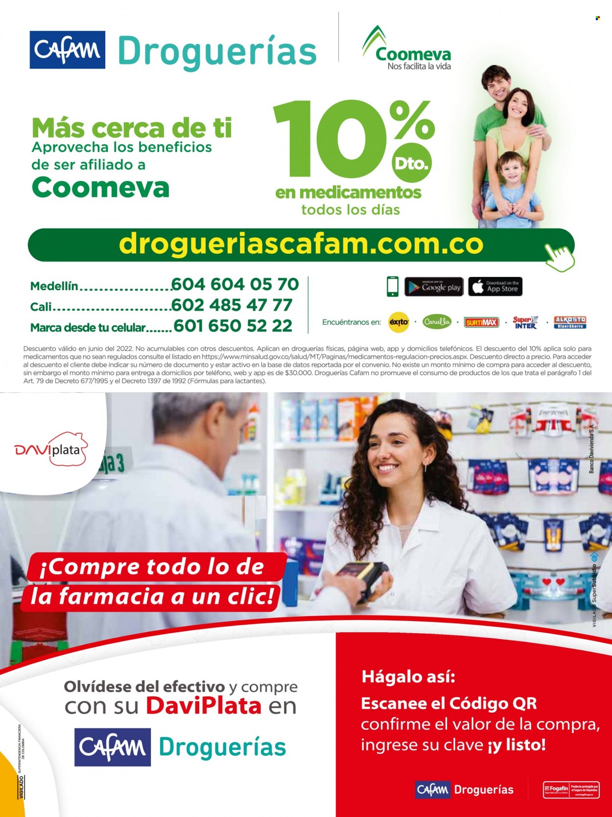 Catálogo Droguerías Cafam - 06.01.2022 - 06.30.2022.